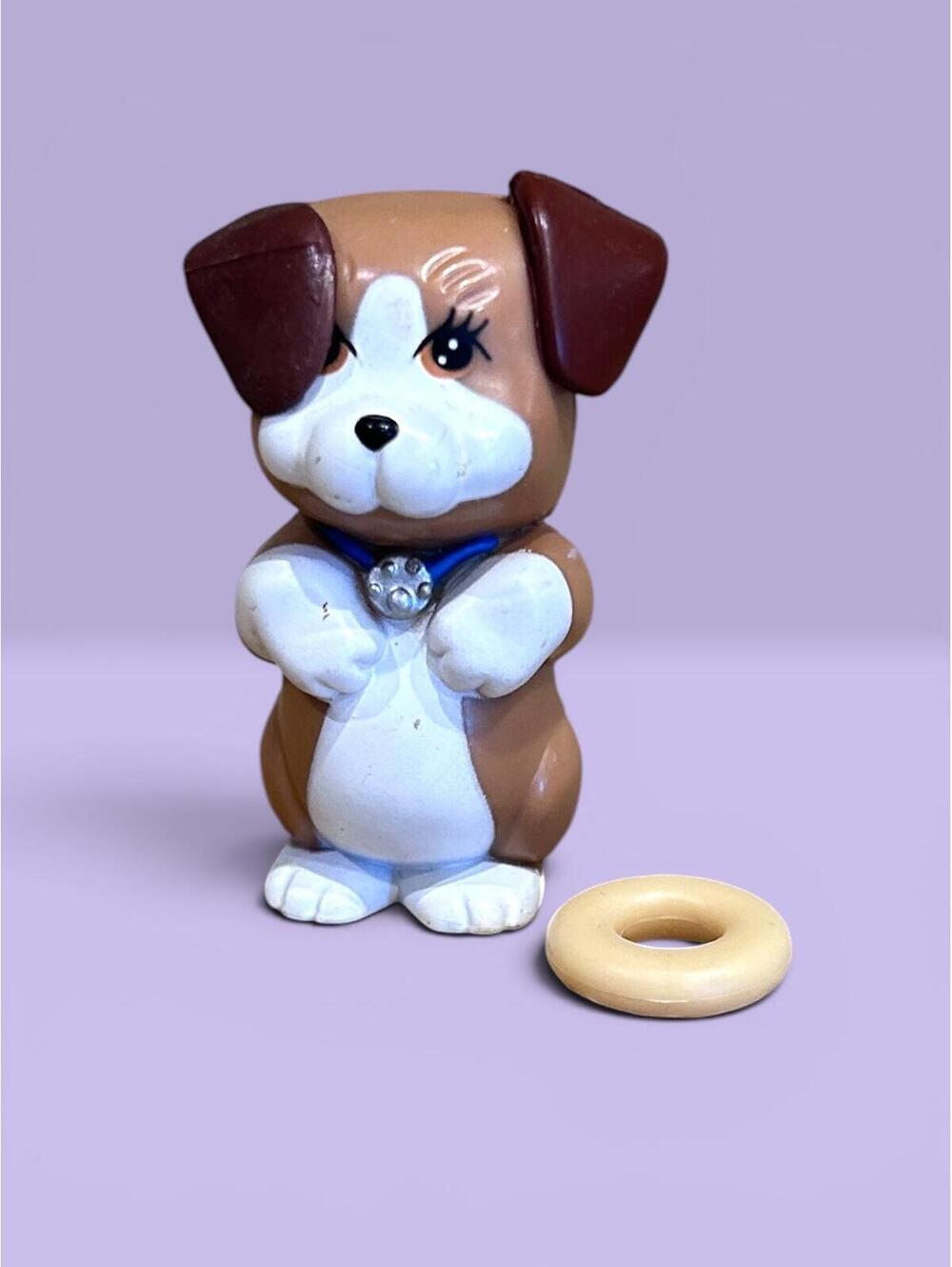 Littlest Pet Shop LPS 1993 Kenner Puppy Dog with Donut Accessory
